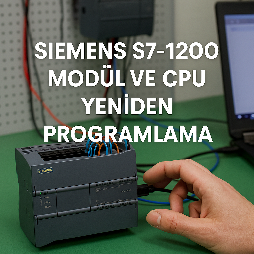 Siemens S7-1200 Modül ve CPU Şifre Kırma Yeniden Programlama