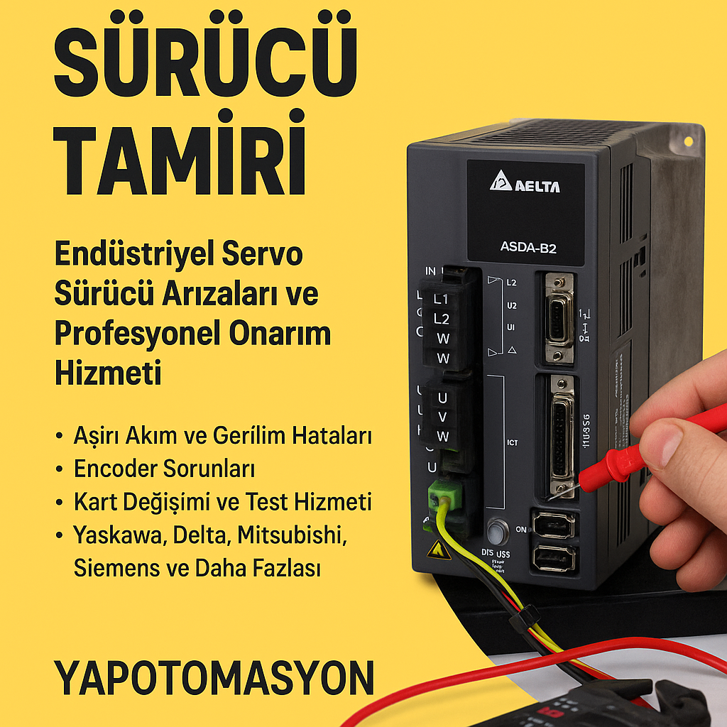 Endüstriyel Servo Sürücü Arızaları ve Profesyonel Tamir Hizmeti