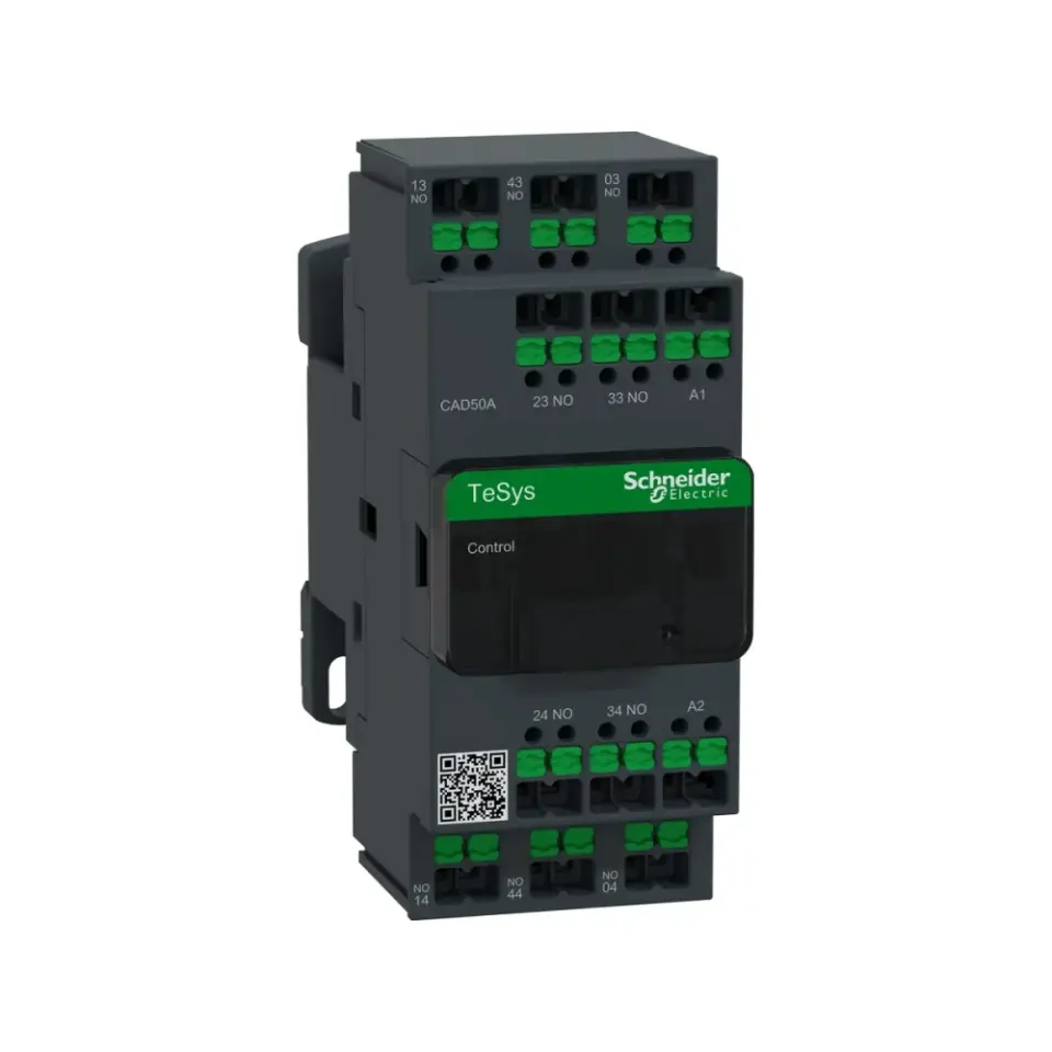 Schneider Electric CAD50AM7, TeSys Deca, 5NA, Snap-in Bağlantılı Yardımcı Kontaktör, 220 Volt AC