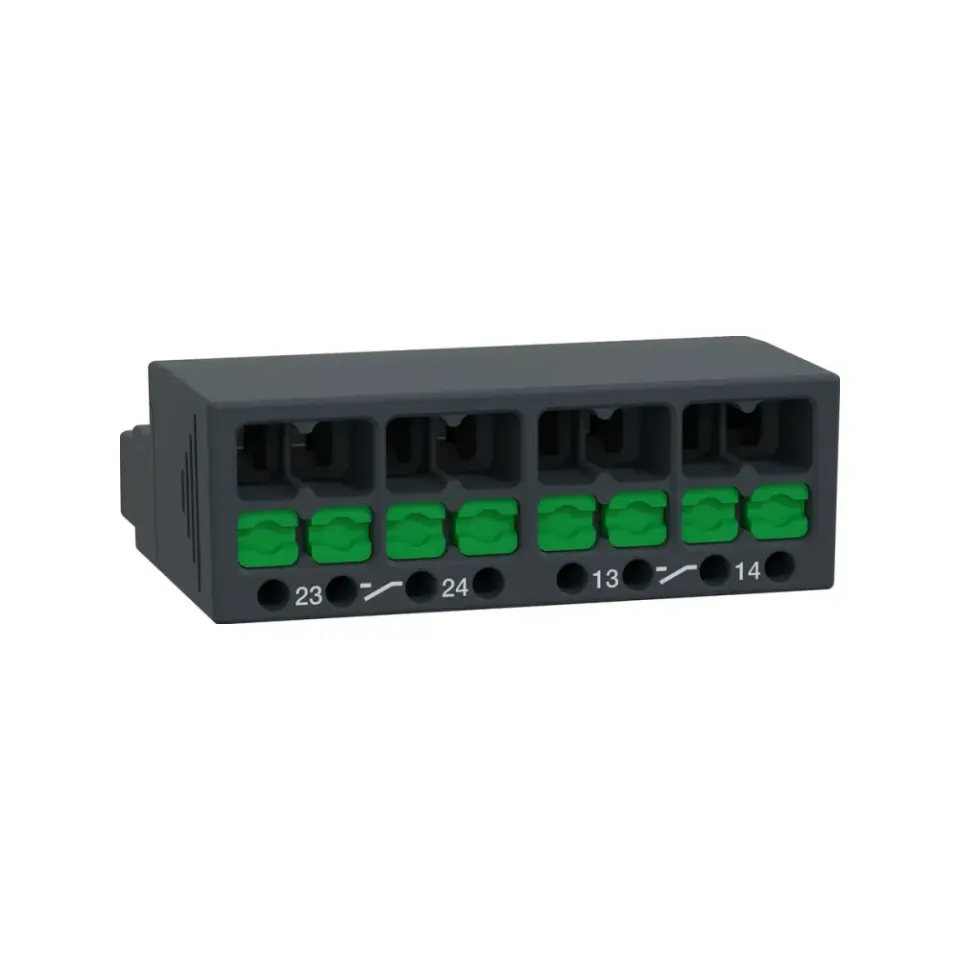 Schneider Electric GVAE20A, TeSys Deca, GV2 ve GV3 Motor Koruma Şalterleri İçin Snap-in Bağlantılı Yardımcı Kontak Blok, 2NA