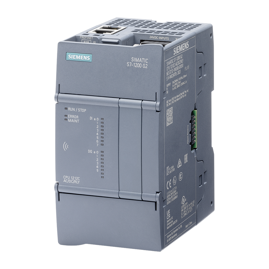 Siemens 6ES7212-1BG50-0XB0 CPU 1212C DC/DC/Röle S7-1200 CPU G2
