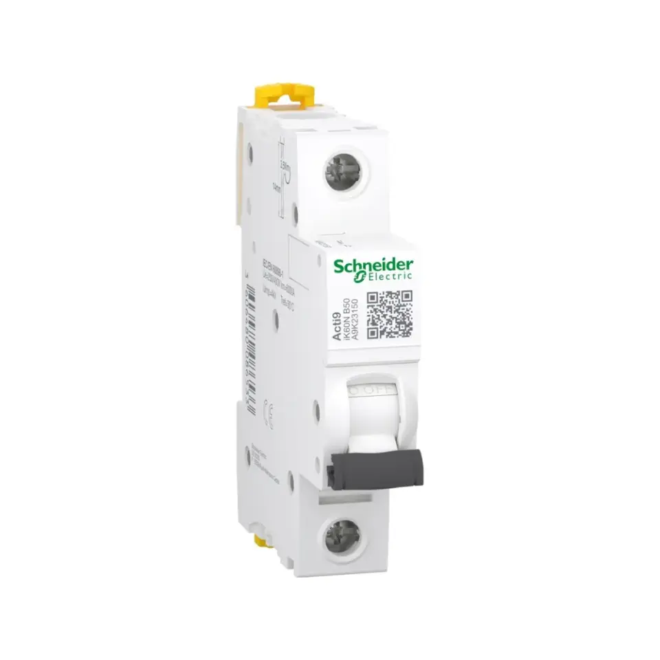 Schneider Electric A9K23150, Acti 9 iK60N, 50 Amper, 1 Kutuplu, B Tipi, Otomatik Sigorta, 6 kA, 1x50B