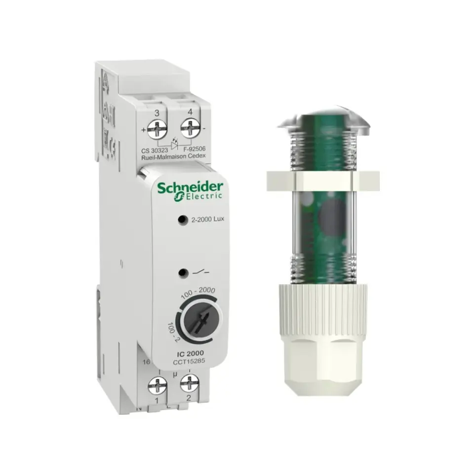 Schneider Electric CCT15285, Acti 9 IC, 2-2000 Lux Ayarlanabilir, Fotosel Rölesi, Tek Kanallı, 1NA Kontak