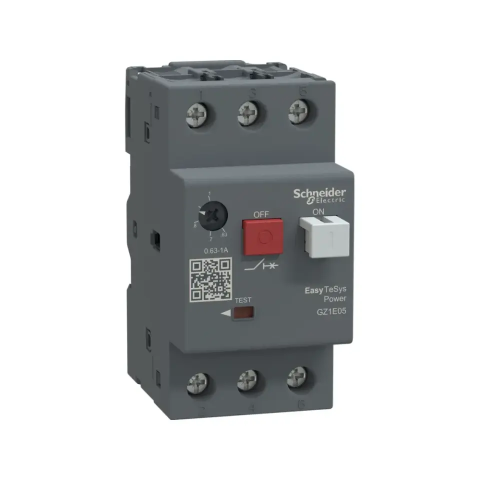 Schneider Electric GZ1E05, EasyPact TVS, 0.63-1 Amper, 0.25 kW, Motor Koruma Şalteri, 100 kA