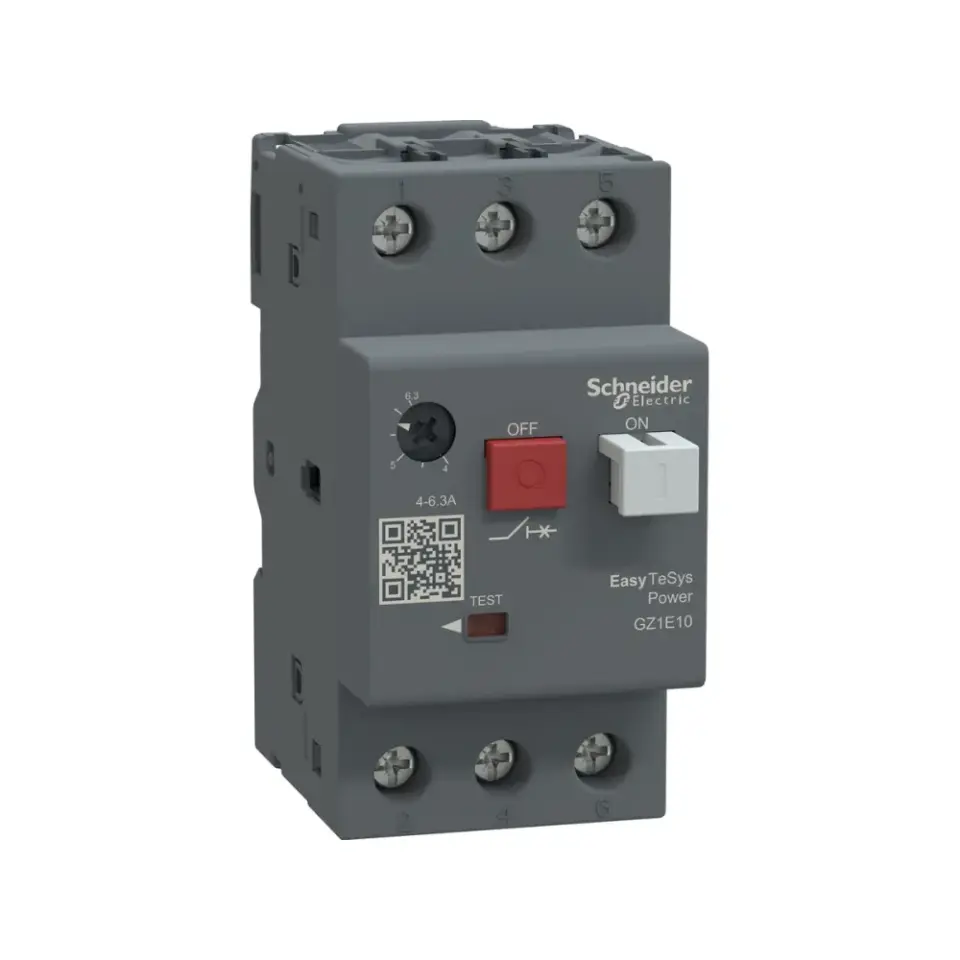 Schneider Electric GZ1E10, EasyPact TVS, 4-6.3 Amper, 2.2 kW, Motor Koruma Şalteri, 100 kA