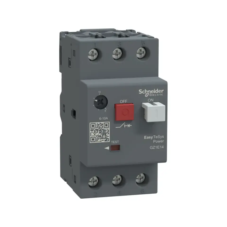 Schneider Electric GZ1E14, EasyPact TVS, 6-10 Amper, 4 kW, Motor Koruma Şalteri, 100 kA