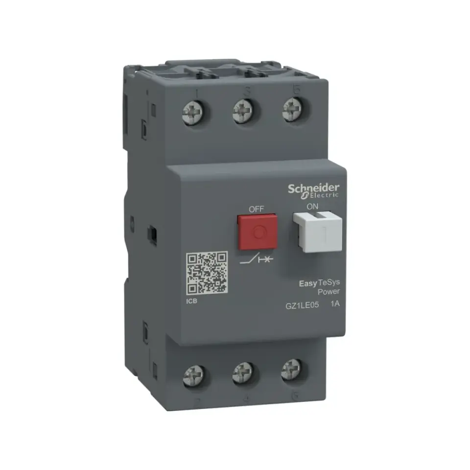 Schneider Electric GZ1LE05, EasyPact TVS, 1 Amper, 0.25 kW, Motor Koruma Şalteri, 100 kA