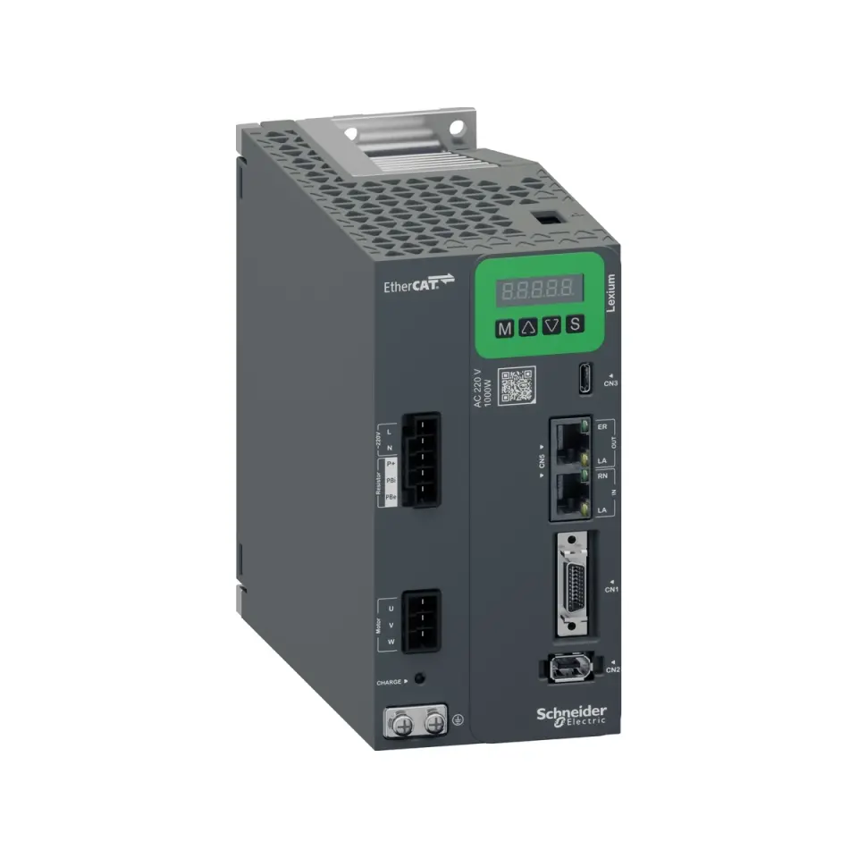 Schneider LXM18ESU10M2X, Easy Lexium 18E, 1 kW, Servo Sürücü, Monofaze 200-240 Volt AC, EtherCAT, STO
