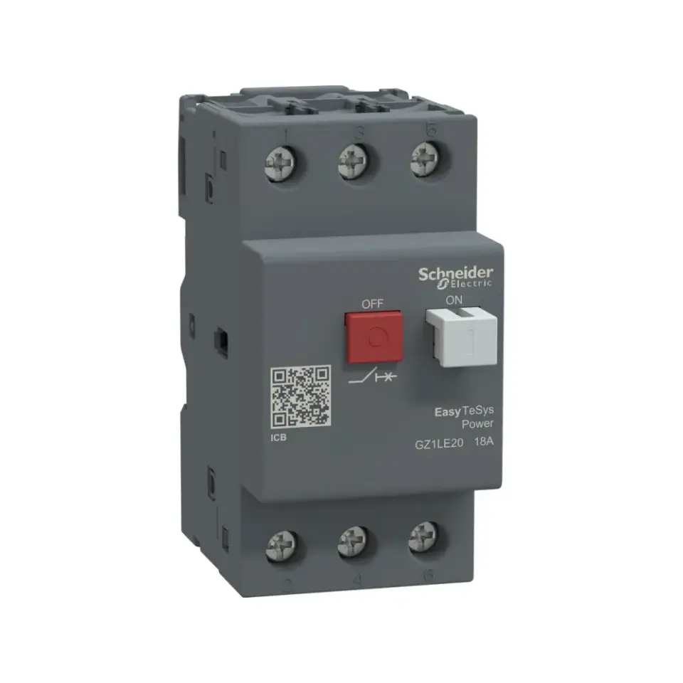 Schneider Electric GZ1LE20, EasyPact TVS, 18 Amper, 7.5 kW, Motor Koruma Şalteri, 10 kA