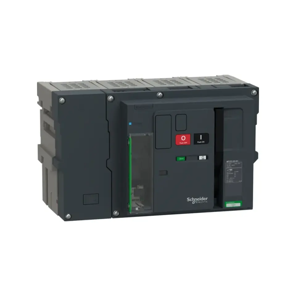 Schneider Electric MTZ220_H12E4PMDHH, MasterPact MTZ Active, 800-2000 Amper, 4 Kutuplu, 66 kA, Çekmeceli Açık Tip Güç Şalteri, MicroLogic 2.0E