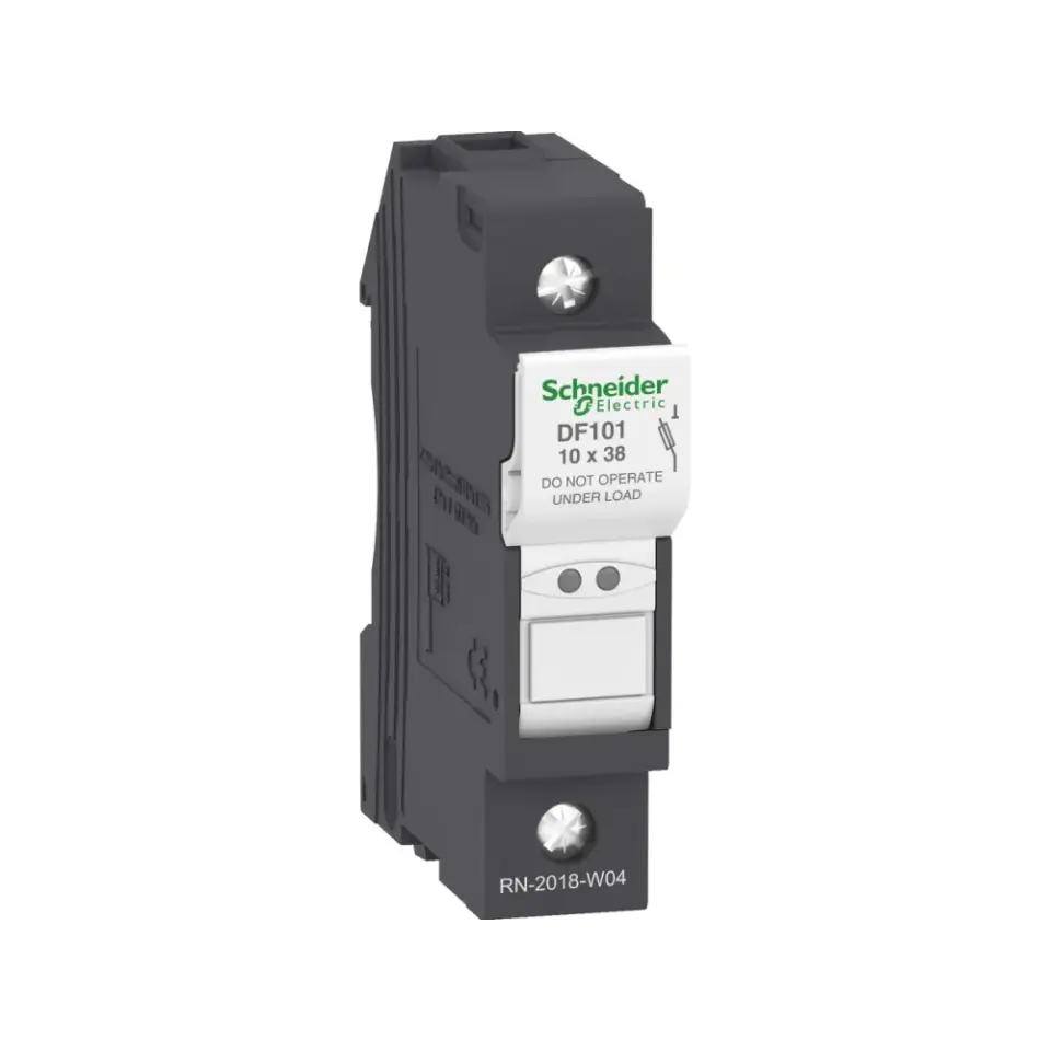 Schneider Electric DF101, TeSys DF, 32 Amper, 1 Kutuplu, Kartuş Sigorta Yuvası, 10x38mm Sigortalar için