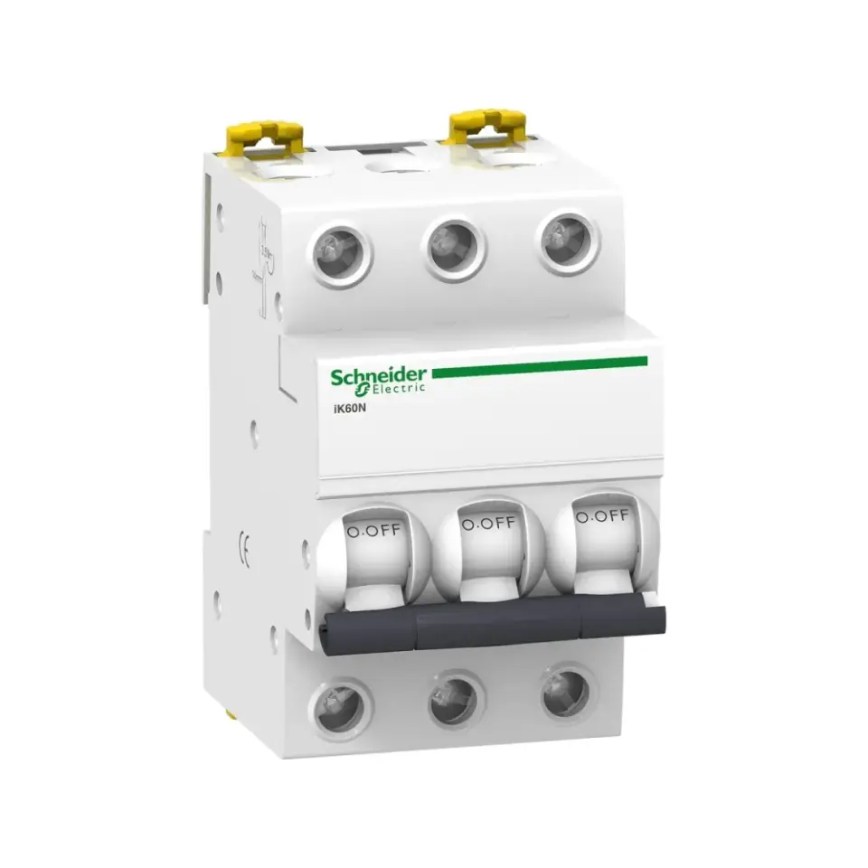 Schneider Electric A9K24363, Acti 9 iK60N, 63 Amper, 3 Kutuplu, C Tipi, Otomatik Sigorta, 6 kA, 3x63C