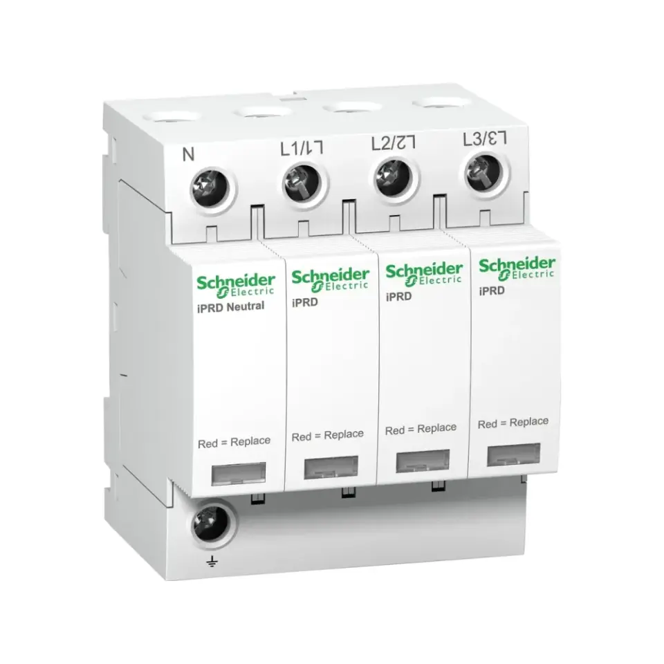 Schneider Electric A9L08601, Acti 9 iPRD8r, Kartuşlu Tip, AG Parafudr, 3 Kutup+Nötr, Tip 3, D Sınıfı, 8 kA