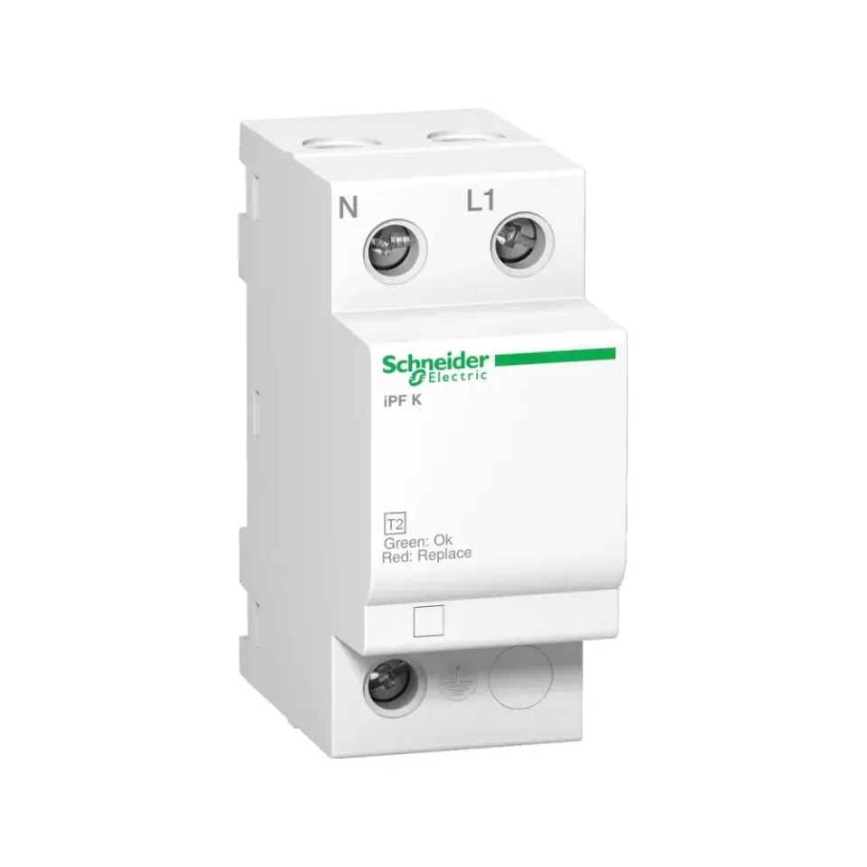 Schneider Electric A9L15692, Acti 9 iPF 20, AG Parafudr, 1 Kutup+Nötr, Tip 2, C Sınıfı, 20 kA