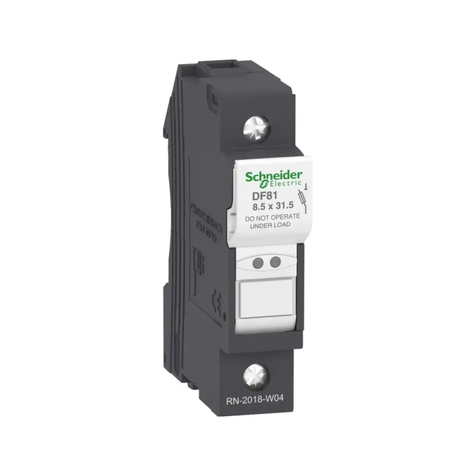 Schneider Electric DF81, TeSys DF, 25 Amper, 1 Kutuplu, Kartuş Sigorta Yuvası, 8.5x31.5mm Sigortalar için