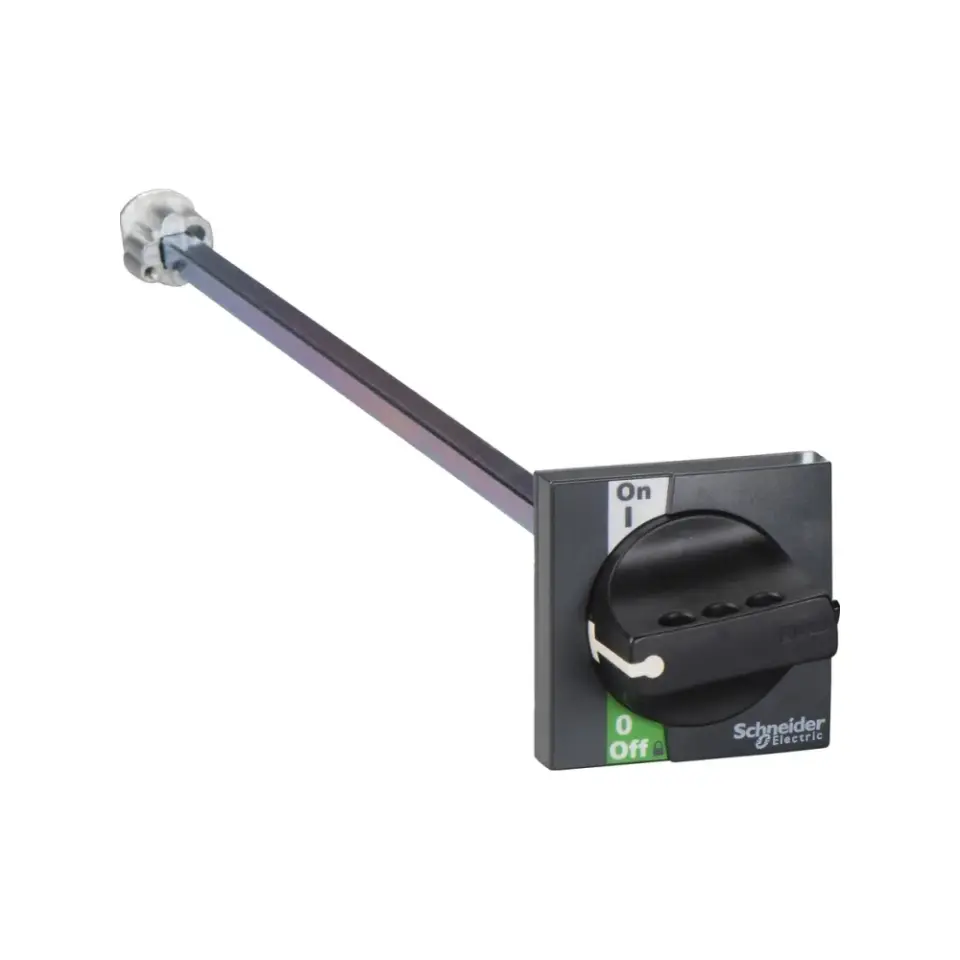 Schneider Electric LV428941, ComPact INS, INS40-INS160 Yük Ayırıcılar için Önden Uzatmalı Siyah Döner Kurma Kolu