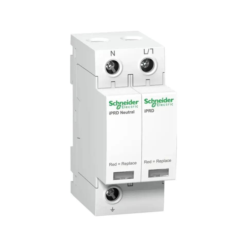 Schneider Electric A9L40500, Acti 9 iPRD40, Kartuşlu Tip, AG Parafudr, 1 Kutup+Nötr, Tip 2, C Sınıfı, 40 kA