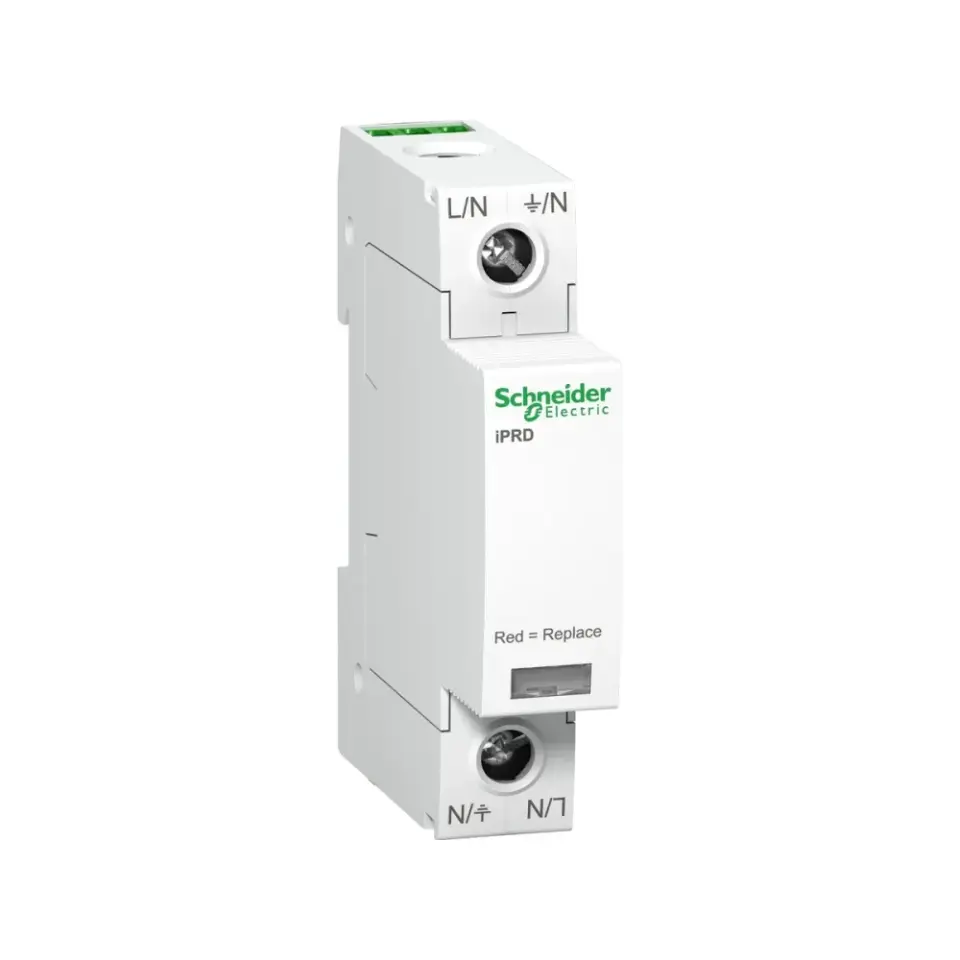 Schneider Electric A9L65101, Acti 9 iPRD65r, Kartuşlu Tip, AG Parafudr, 1 Kutup, Tip 2, C Sınıfı, 65 kA
