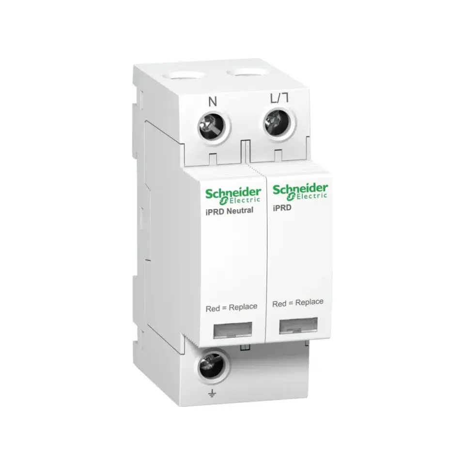 Schneider Electric A9L65501, Acti 9 iPRD65r, Kartuşlu Tip, AG Parafudr, 1 Kutup+Nötr, Tip 2, C Sınıfı, 65 kA