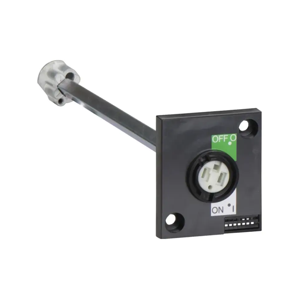 Schneider Electric 28943, ComPact INS, INS40-INS160 Yük Ayırıcılar için Yandan Uzatmalı Siyah Döner Kurma Kolu