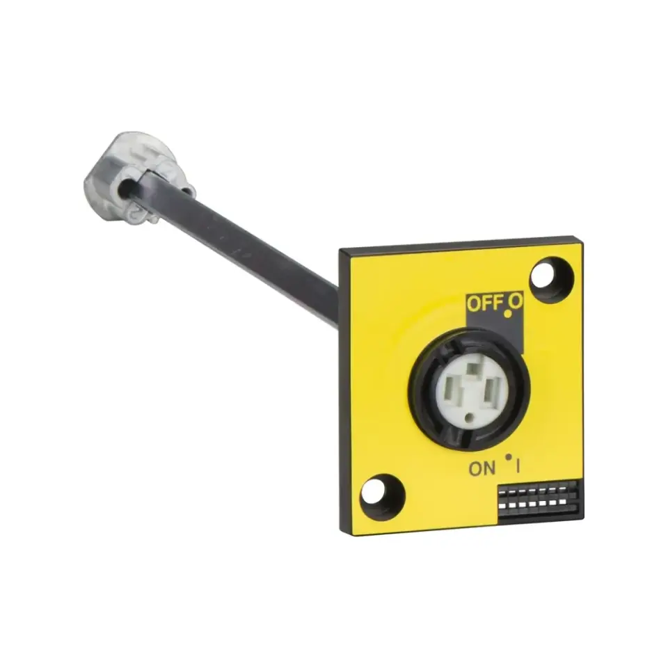 Schneider Electric 28944, ComPact INS, INS40-INS160 Yük Ayırıcılar için Yandan Uzatmalı Kırmızı-Sarı Döner Kurma Kolu