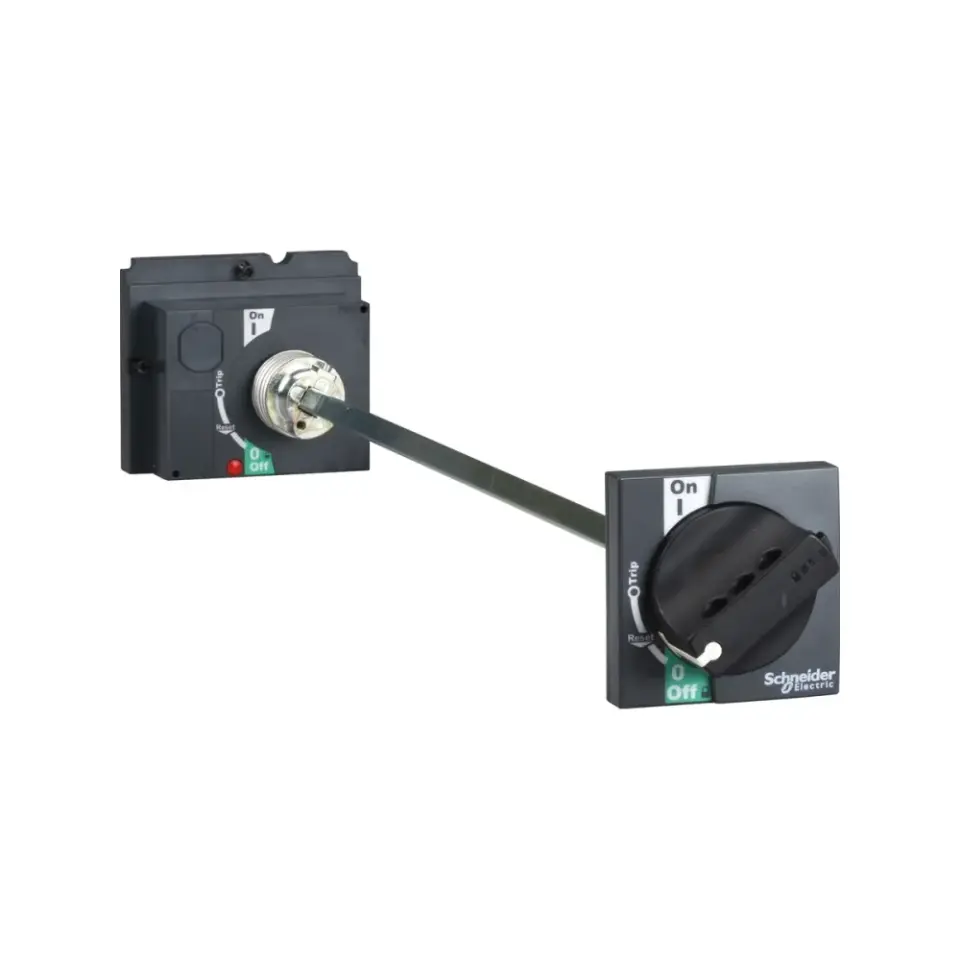 Schneider Electric LV429338, ComPact NSX, NSX100-250 ve CVS100-250 Kompakt Şalterler için Uzatmalı Döner Kurma Kolu