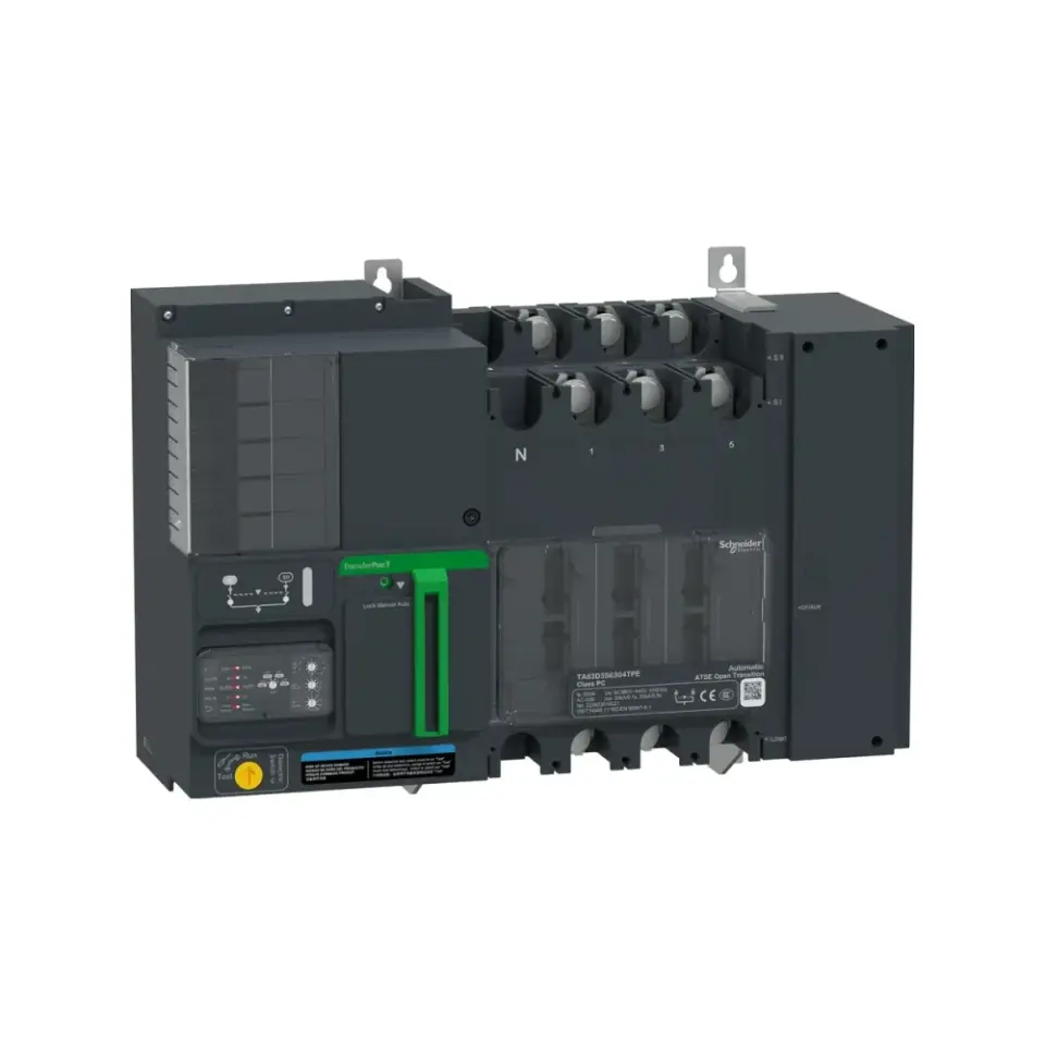 Schneider Electric TA63D3S4004TPE, TransferPacT, 400 Amper, 3 Kutuplu, Standart Otomatik Transfer Şalteri, TA63