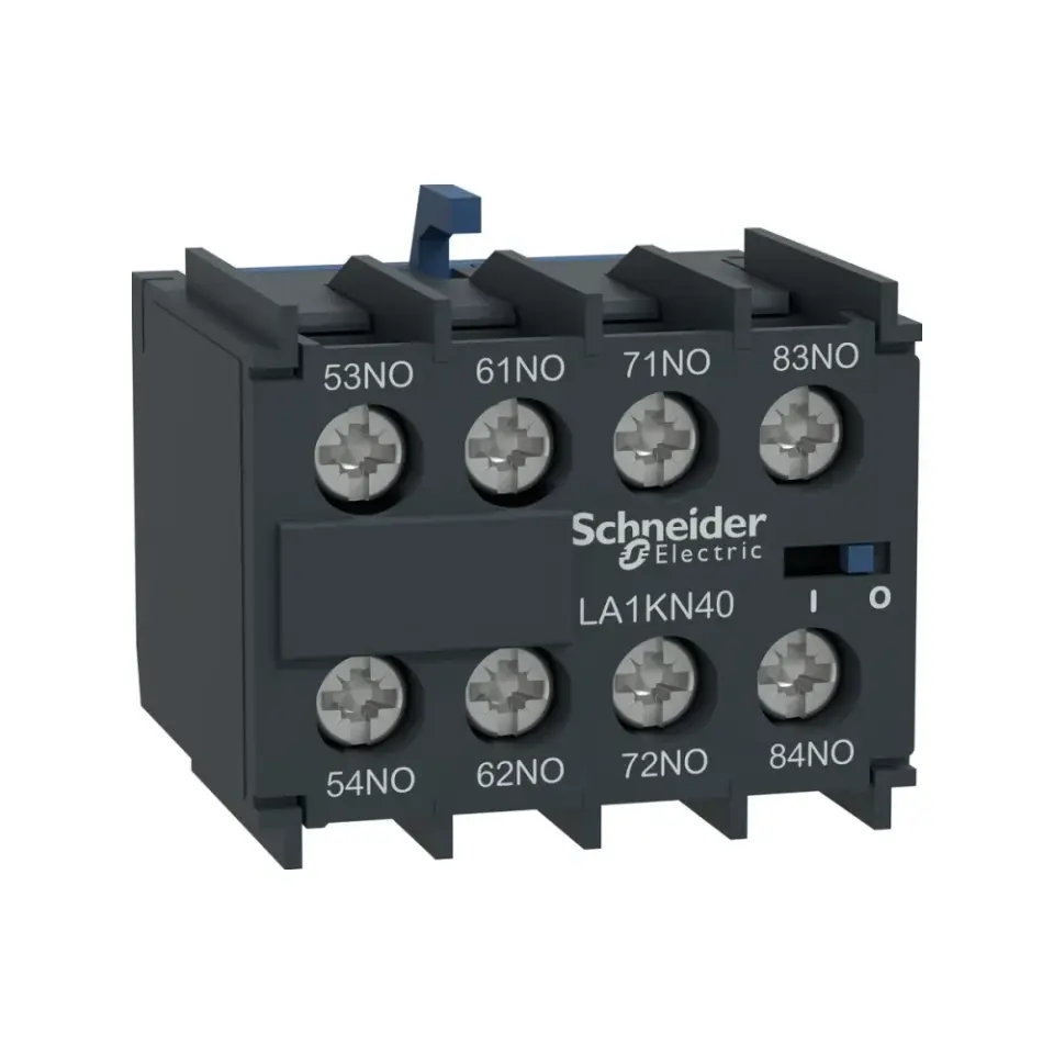 Schneider Electric LA1KN40, TeSys K, Mini Kontatörler İçin Yardımcı Kontak Blok, 4NA