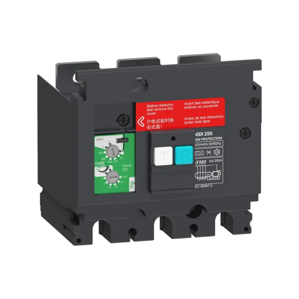 Schneider Electric LV429492, VigiPact, NSX250 3 Kutuplu Kompakt Şalterler için Toprak Kaçağı Koruma Modülü, 30mA-30A