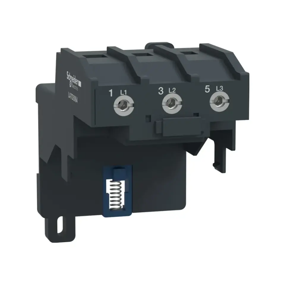 Schneider Electric LA7D3064, TeSys Deca, LRD325-D365 Termik Rölelerin Ray Montajı için Klemens Bloğu