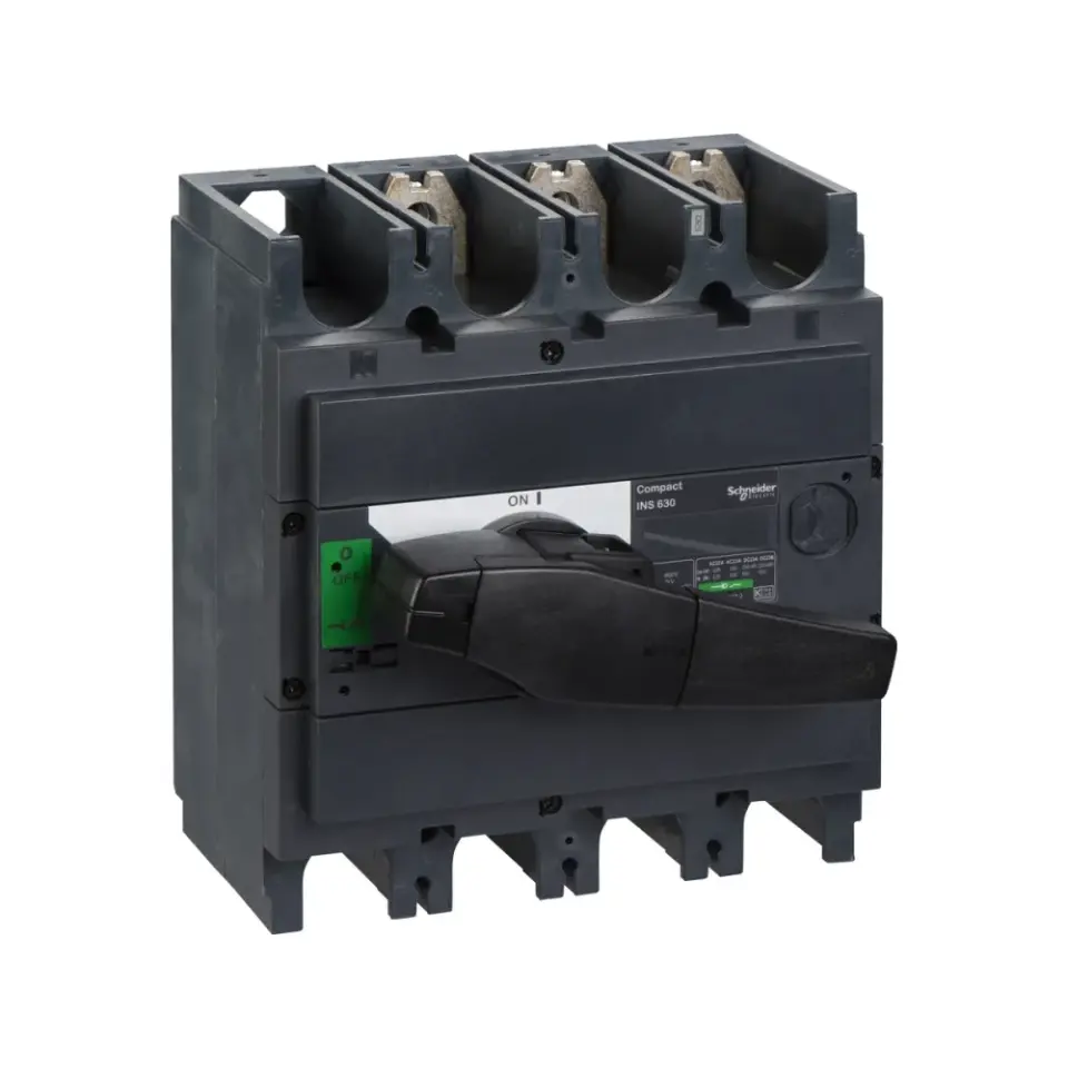 Schneider Electric 31114, ComPact INS, 630 Amper, 3 Kutuplu, Siyah Yük Ayırıcı, 50 kA, INS630