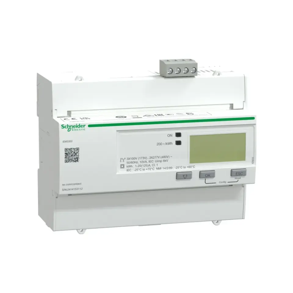 Schneider Electric A9MEM3350, Acti 9 iEM3000, 125 Amper, iEM3350, Enerji Ölçer, Modbus