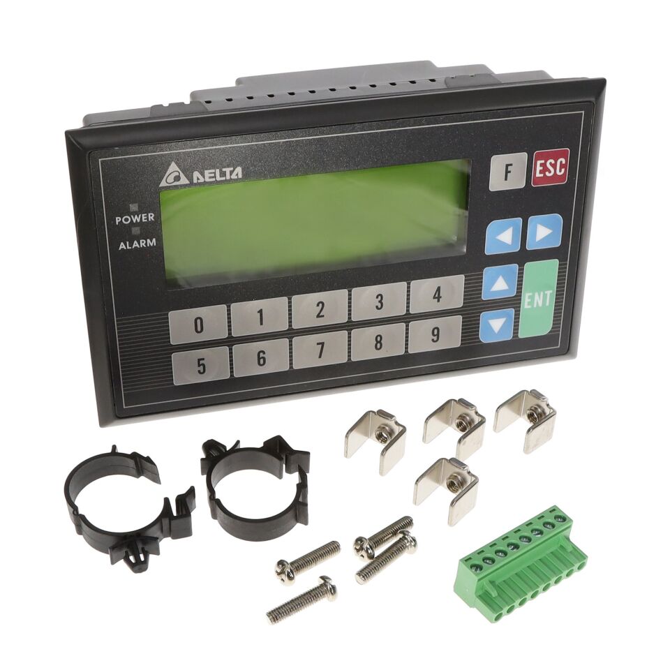Delta TP04P-22XA1R 4-LINE TEXT PANEL HMI WITH BUILT