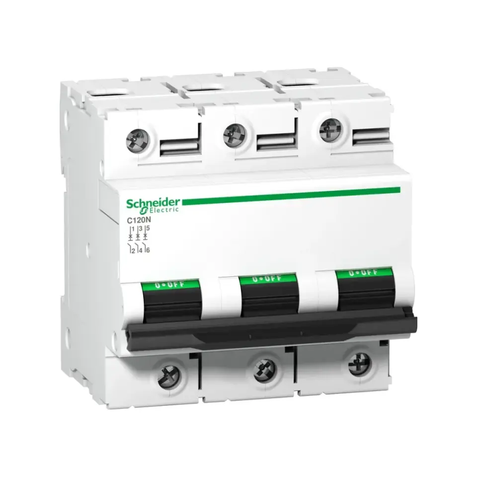 Schneider Electric A9N18365, Acti 9 C120N, 80 Amper, 3 Kutuplu, C Tipi, Otomatik Sigorta, 10 kA, 3x80C