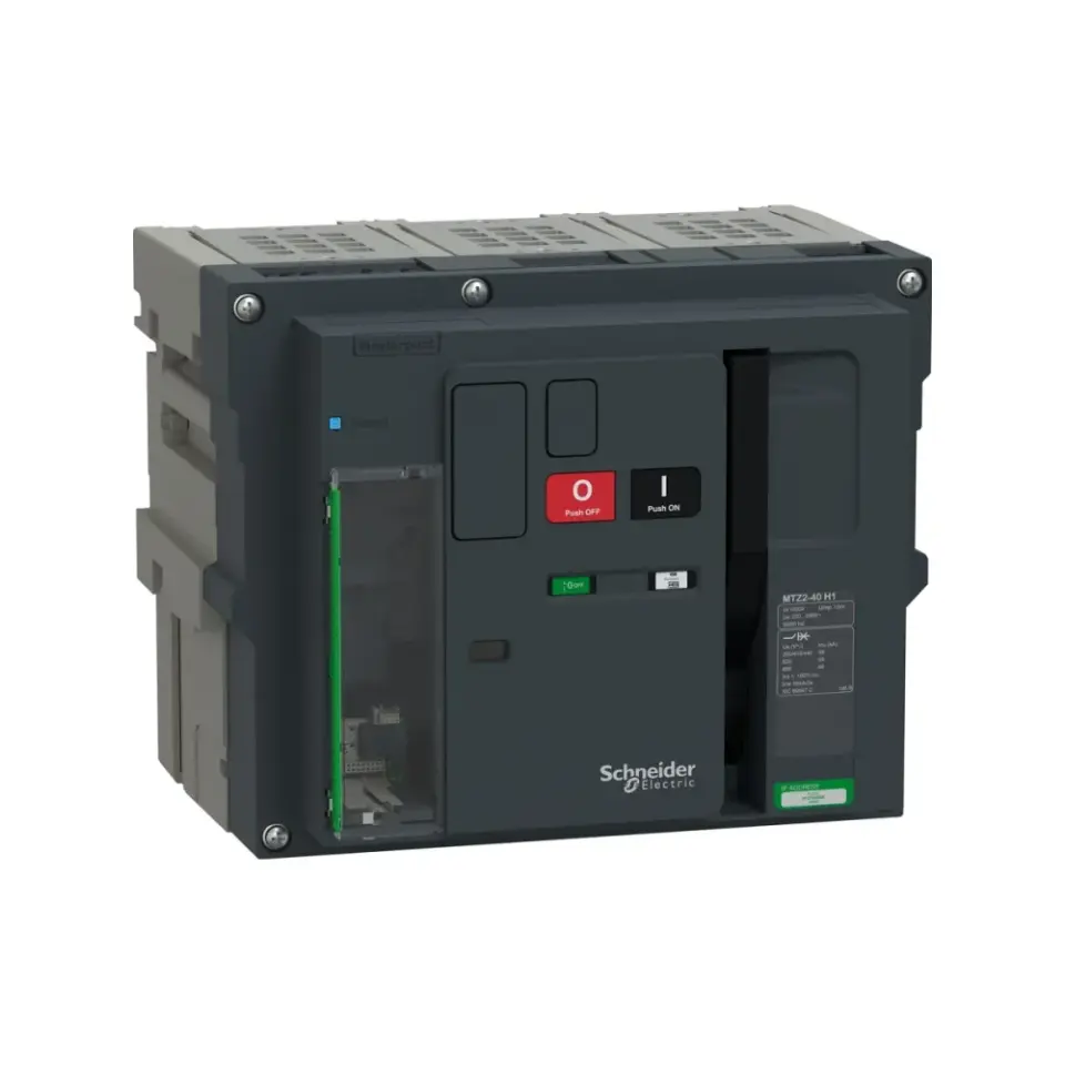Schneider Electric MTZ240_H12E3PMDHH, MasterPact MTZ Active, 1600-4000 Amper, 3 Kutuplu, 66 kA, Çekmeceli Açık Tip Güç Şalteri, MicroLogic 2.0E