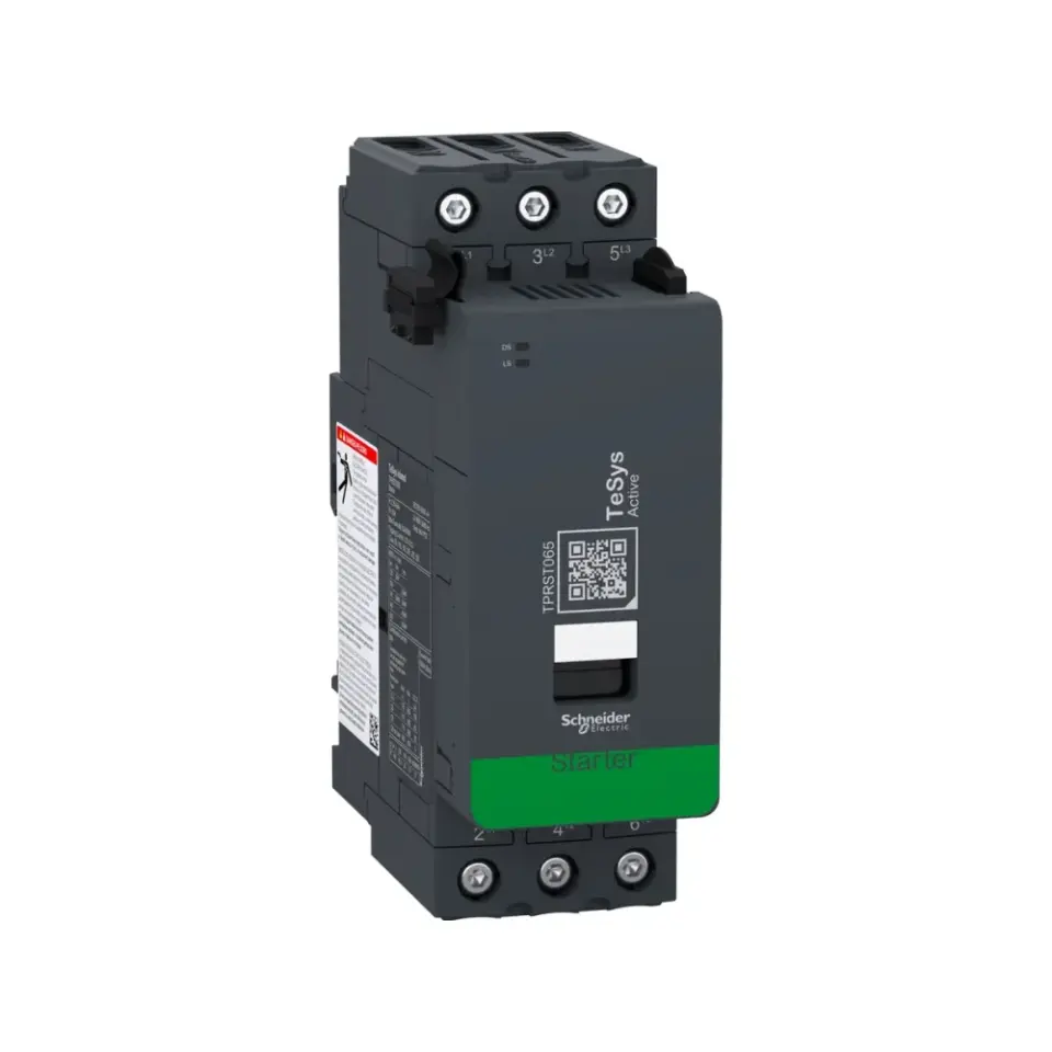 Schneider Electric TPRST065, TeSys Island, 65 Amper, 30 kW, Standart Yolverici, 3.35-65 Amper Ayar Sahalı