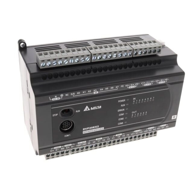 Delta DVP20EX200R DVP-ES2 CPU, 110-264VAC, 8DI/6DO