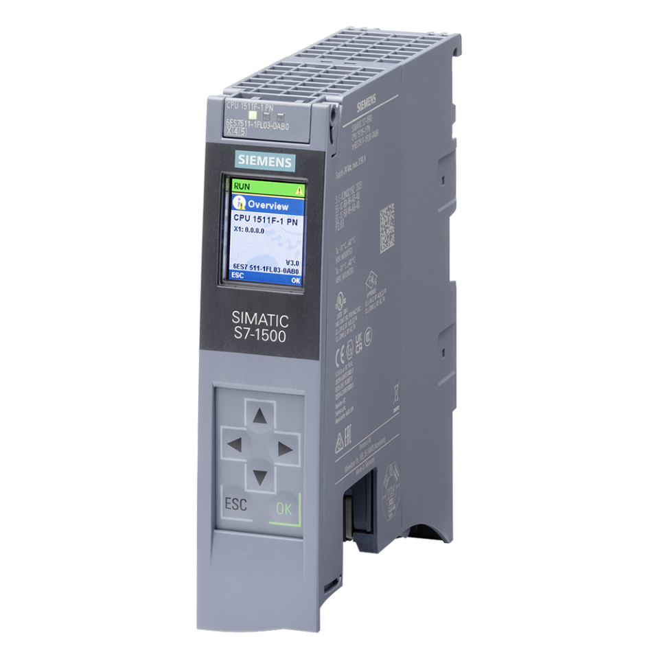 Siemens 6ES7511-1FL03-0AB0 CPU 1511F-1 PN S7-1500 Müdül ve CPU