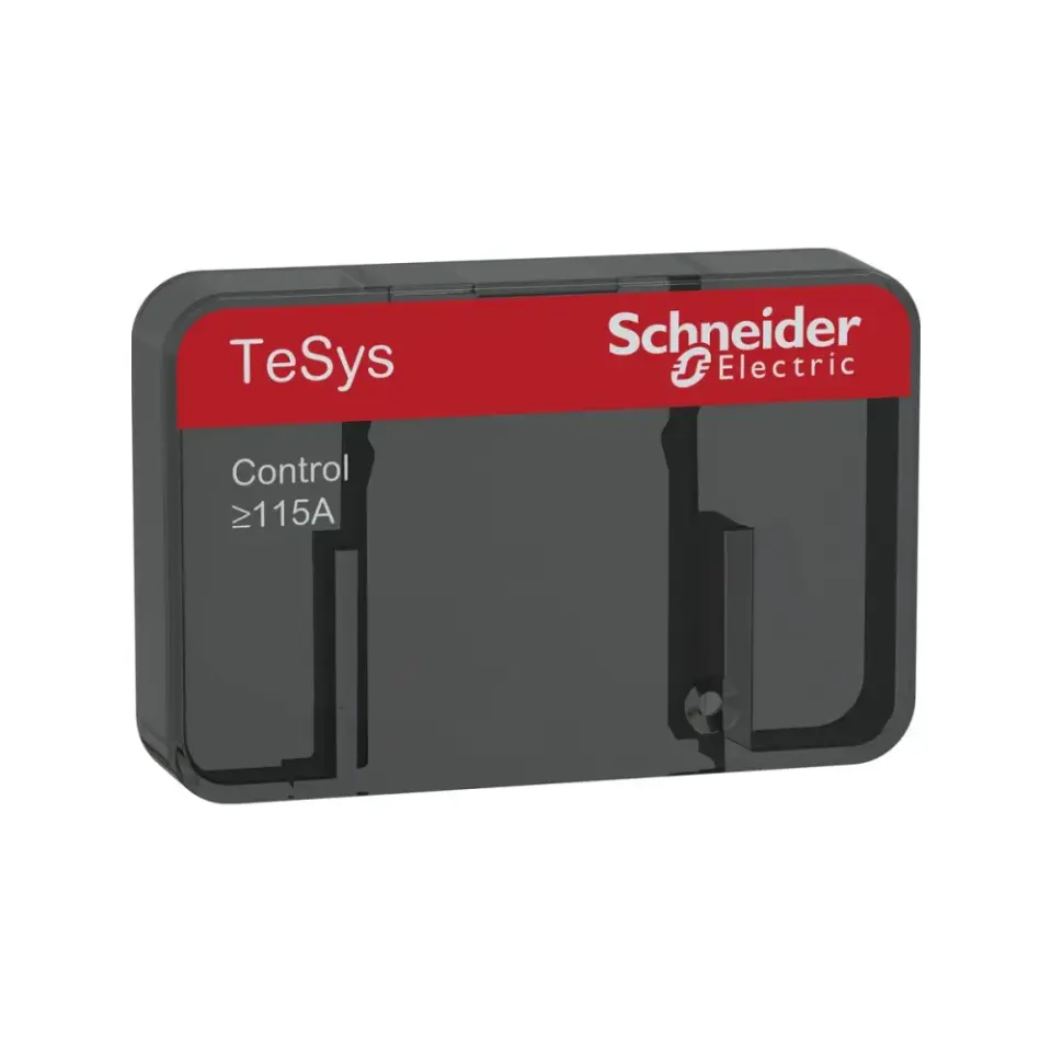 Schneider Electric LAD9ET5S, TeSys Deca, LC1D115A-150A ve LC1DT200A Kontaktörler İçin Kırmızı Güvenlik Kapağı