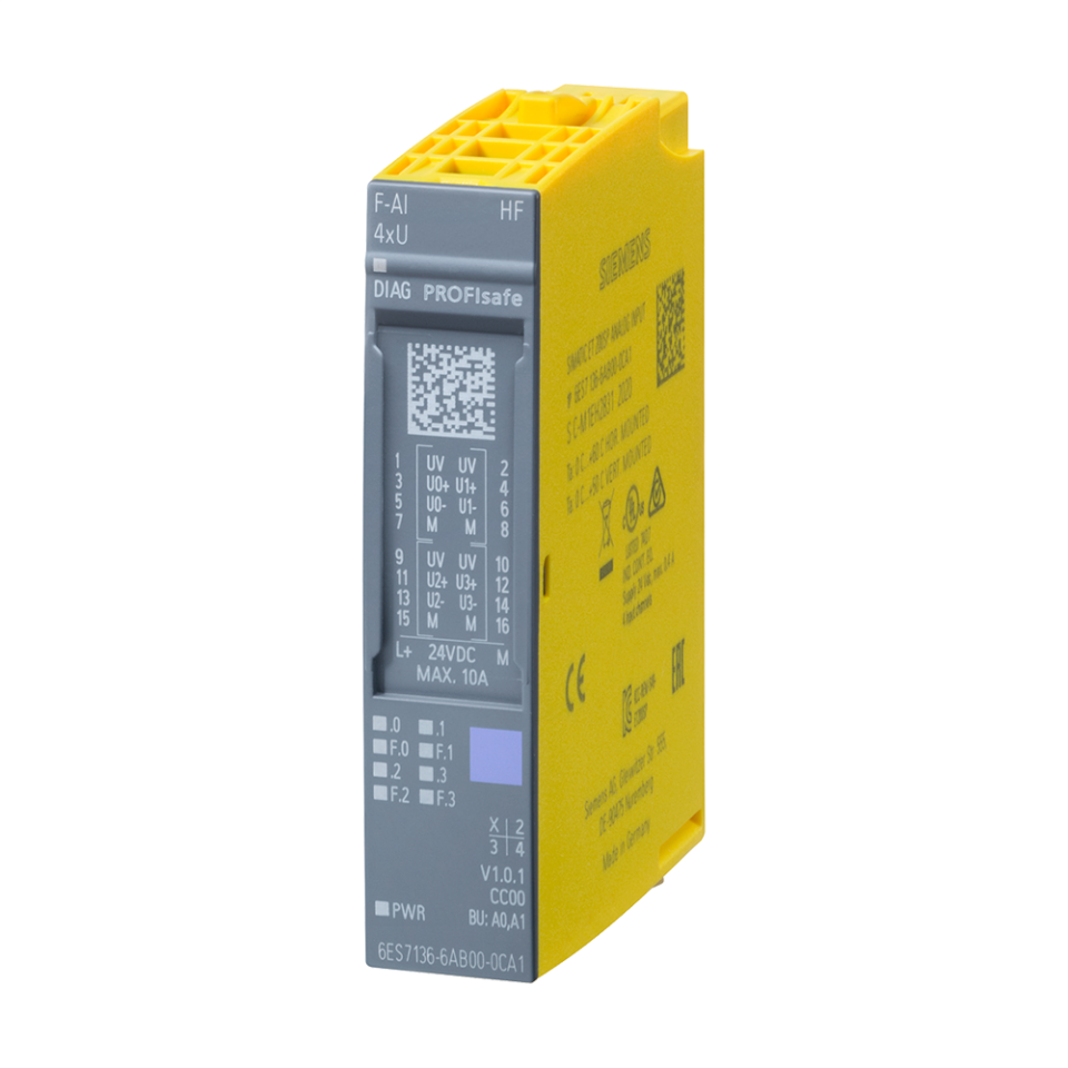 Siemens 6ES7136-6AB00-0CA1 F-AI 4 x U 0..10V ET-200SP
