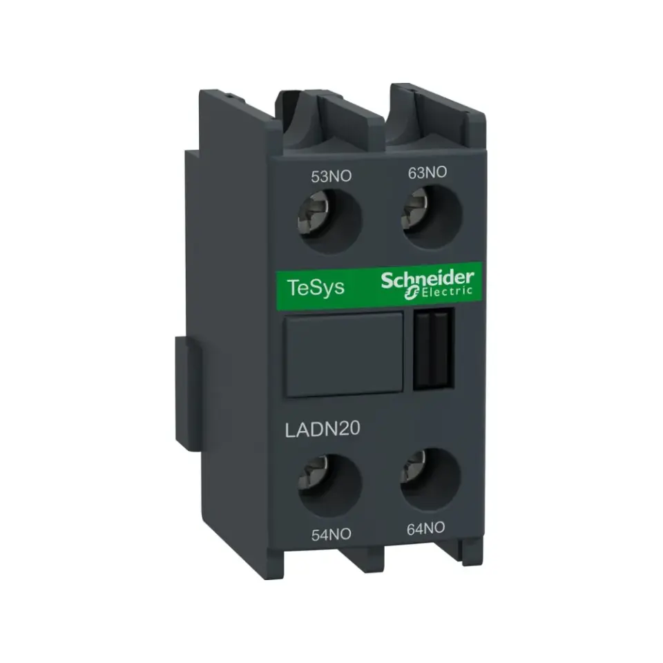 Schneider Electric LADN20, TeSys Deca, Kontatörler İçin Yardımcı Kontak Blok, 2NA