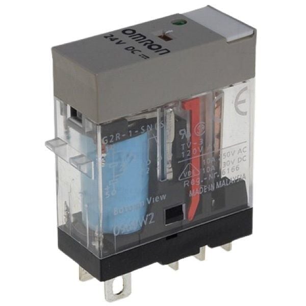 Omron G2R-1-SND 24V DC 10A Tek Kontak Ledli Röle