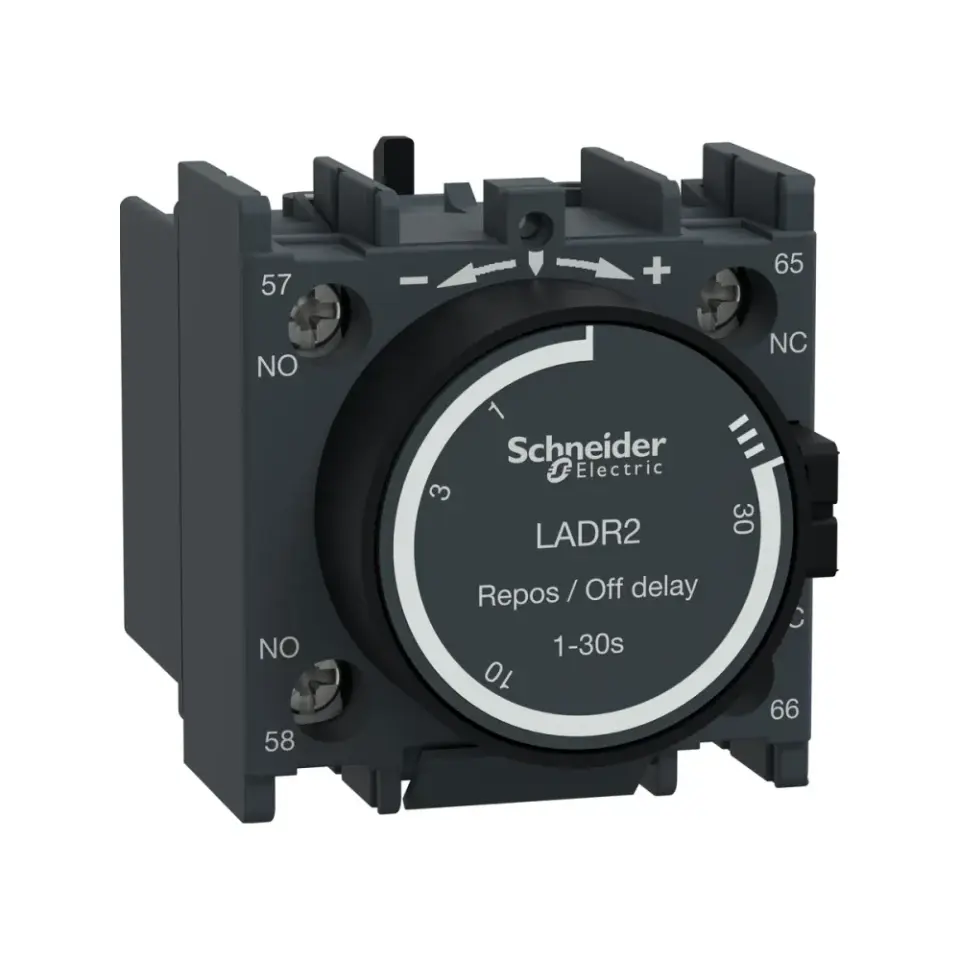 Schneider Electric LADR2, TeSys Deca, Düşmede Gecikmeli Pnömatik Zaman Rölesi, 0.1-30 sn