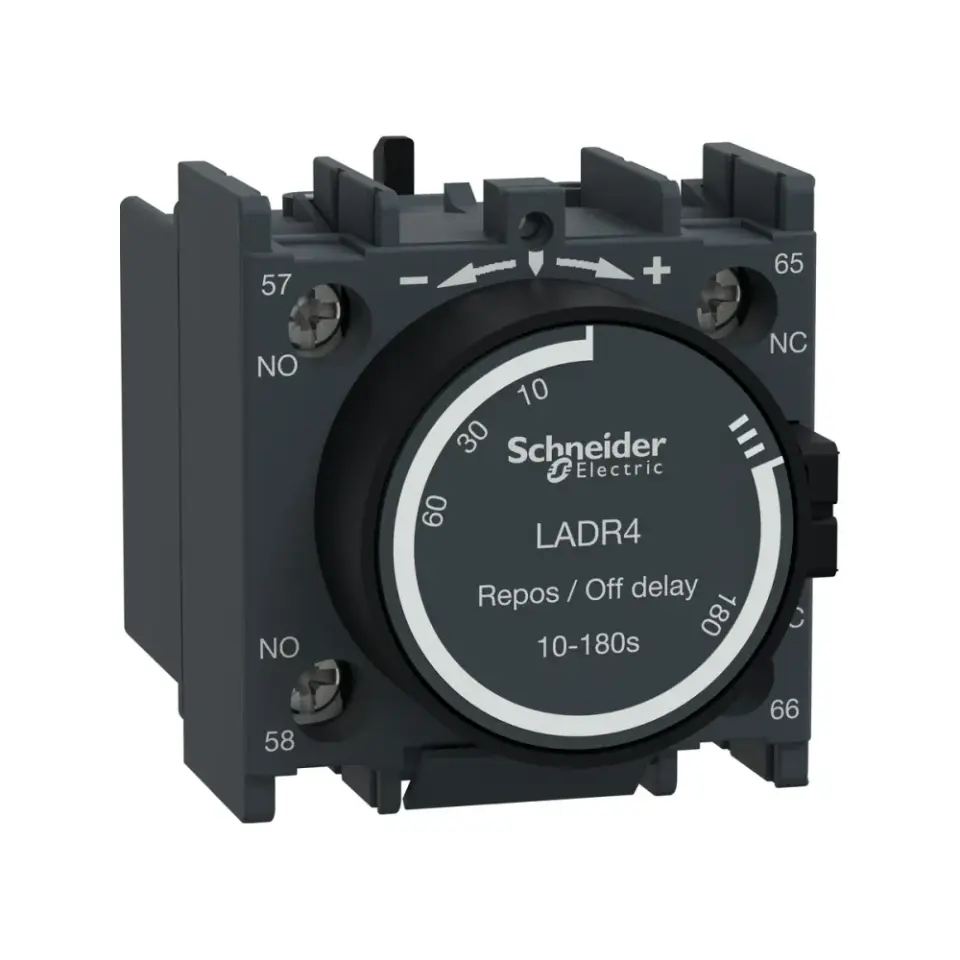 Schneider Electric LADR4, TeSys Deca, Düşmede Gecikmeli Pnömatik Zaman Rölesi, 10-180 sn