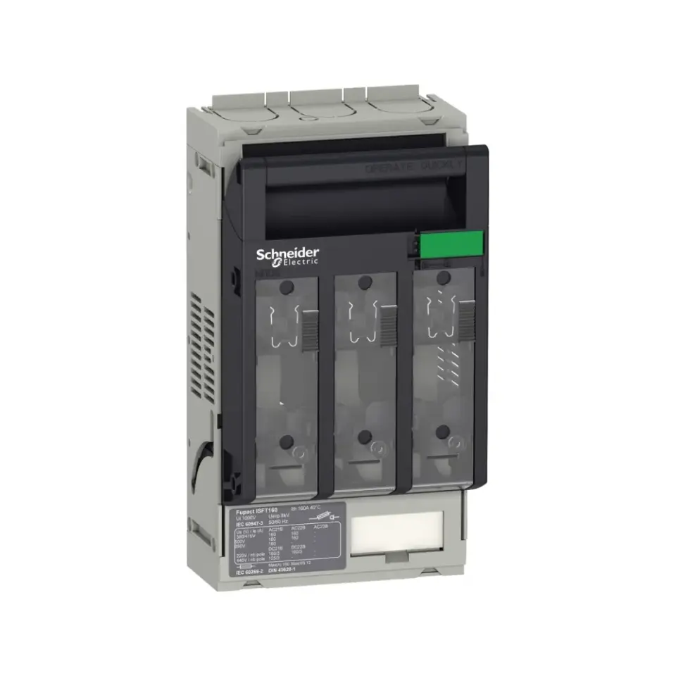 Schneider Electric LV480802, FuPact ISFT, 160 Amper, 3 Kutuplu, NH 00 Sigortalar için Yük Ayırıcı, Kablo Bağlantılı
