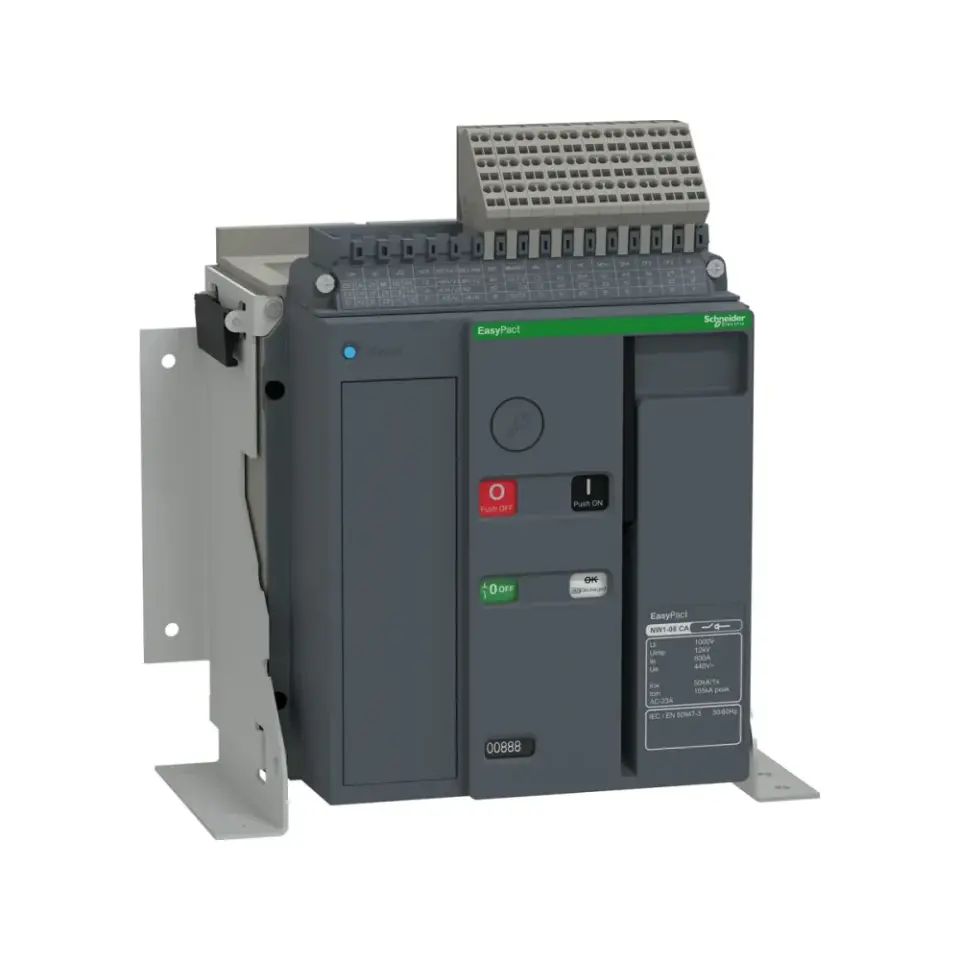 Schneider Electric ENW116C3NF5SH, EasyPact NW, 640-1600 Amper, 3 Kutuplu, 66 kA, Motorlu Sabit Açık Tip Güç Şalteri, MicroLogic 5.0S
