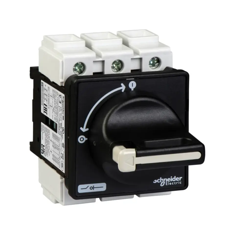 Schneider Electric VBF4, TeSys Vario, 80 Amper, 22 kW, Ana Şalter, Siyah
