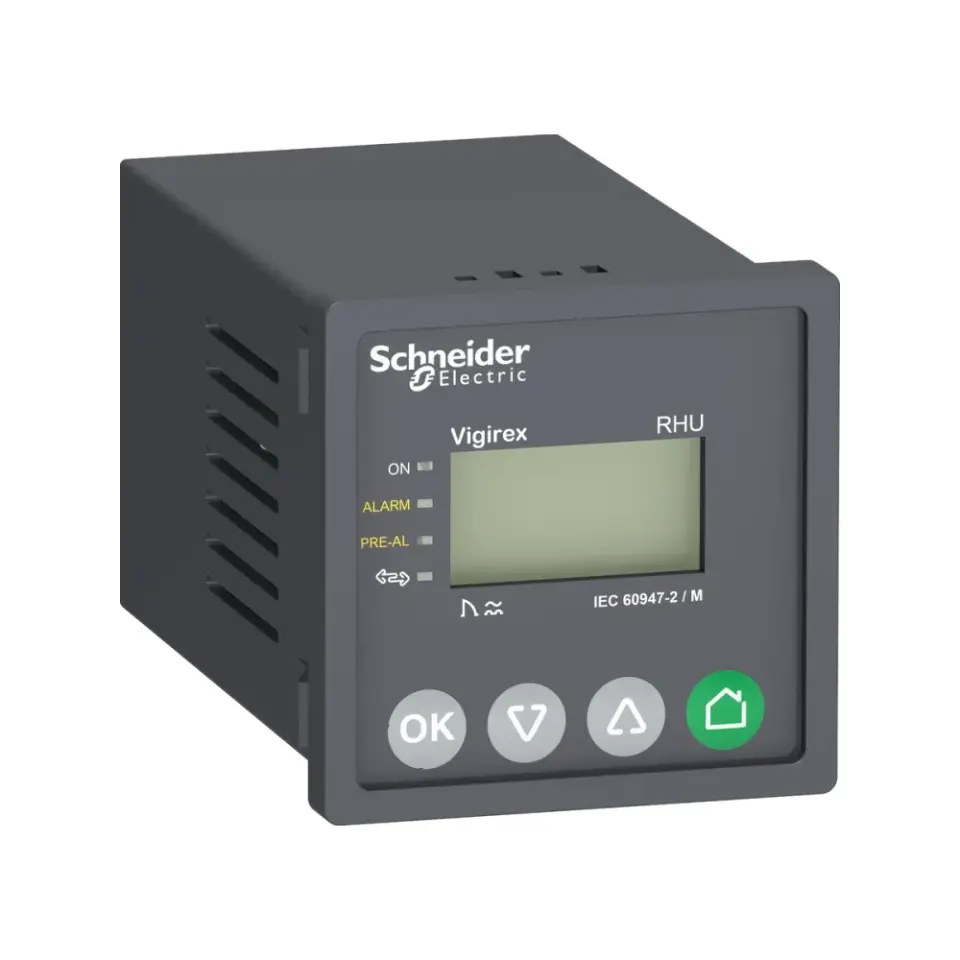 Schneider Electric LV481001, VigiPact, RHU-S 30mA-30A Kaçak Akım Algılama Rölesi, Gecikme Ayarlı, 220-240 V AC, Haberleşmesiz