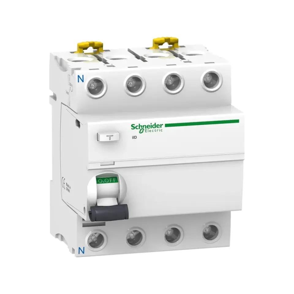 Schneider Electric A9R34463, Acti 9 iID, 63 Amper, 300mA, A-SI Tip, Kaçak Akım Koruma Rölesi, 4 Kutuplu (3 Faz+Nötr)