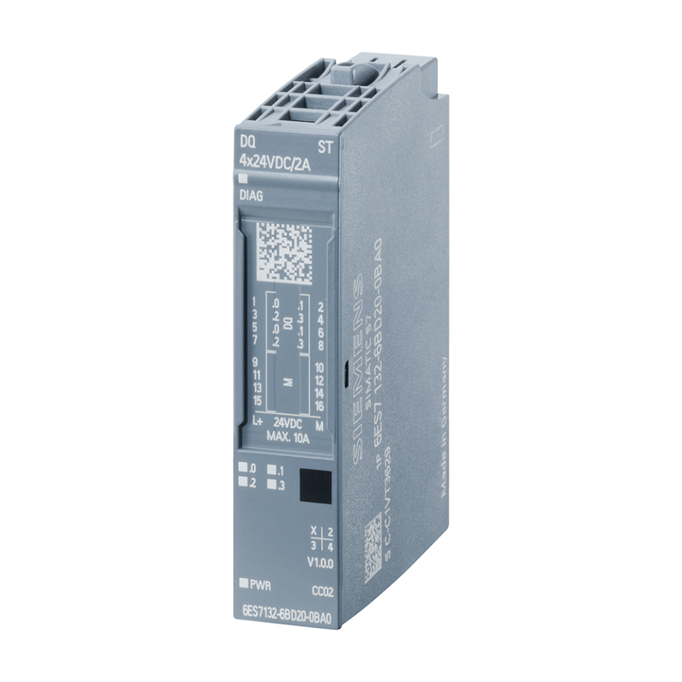 Siemens 6ES7132-6BD20-0BA0 DQ 4x 24VDC/2A ET-200SP